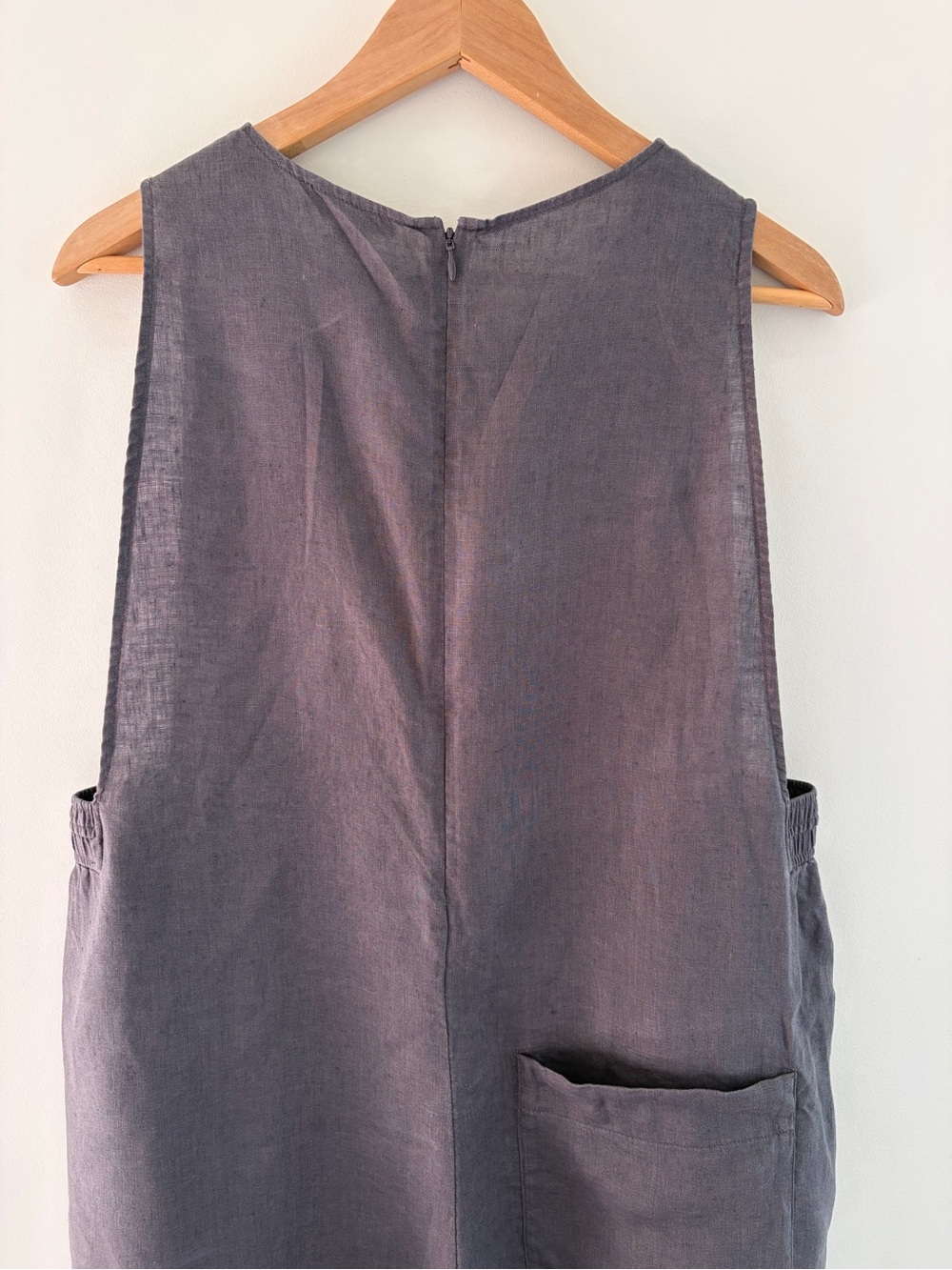 COS Sleeveless Wide-Leg Linen Jumpsuit in Dark Gray, S - Picture 13 of 16